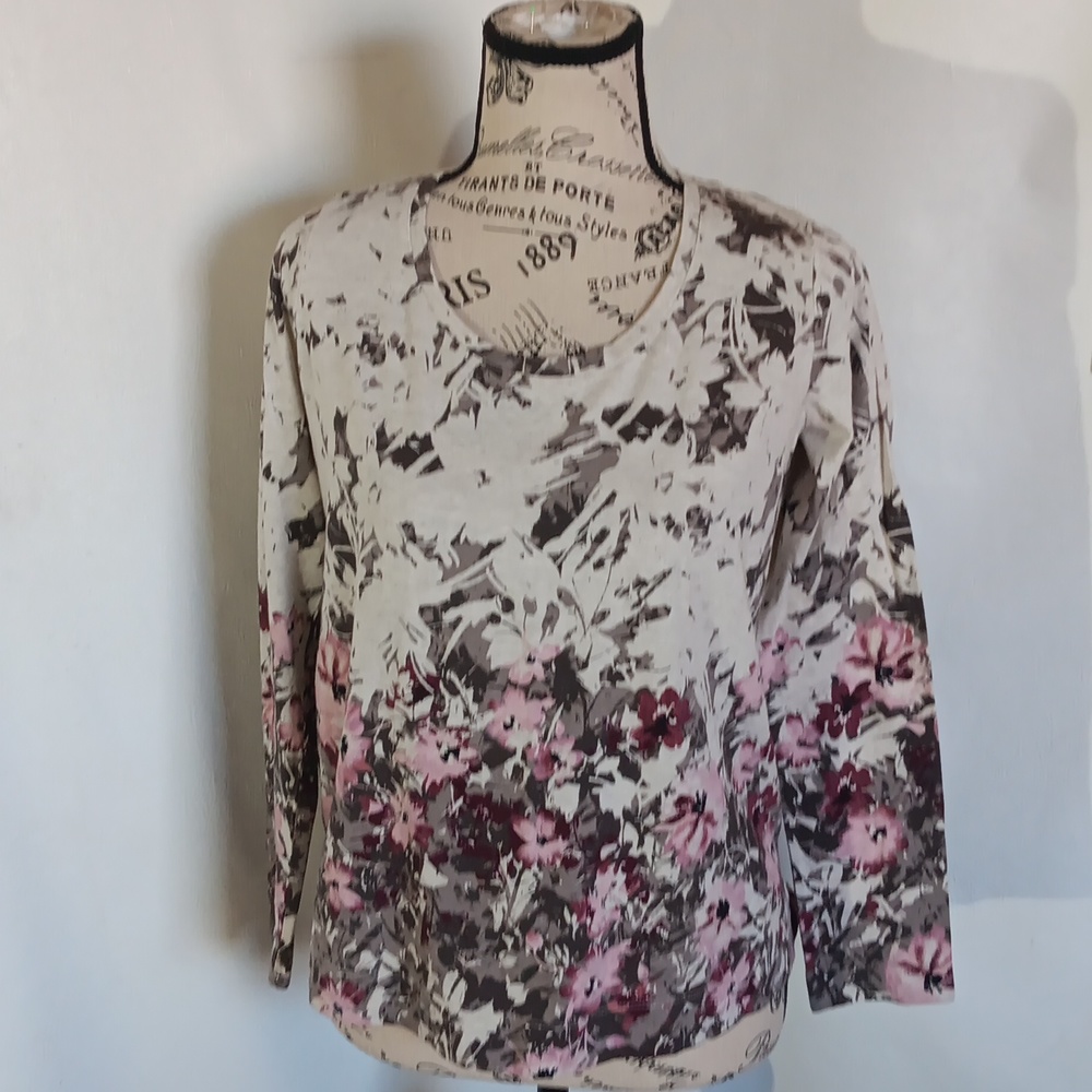 Purejill Women's Scoop-Neck High-Low Top XSmall Petite 100% Cotton - Picture 1 of 6
